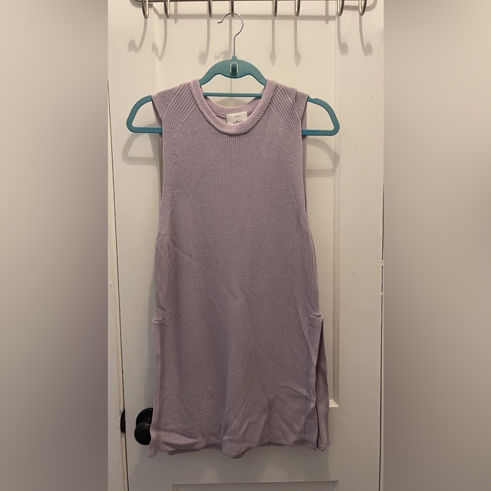 Wilfred Lavender Quilted MIDI Slit tunic, size L